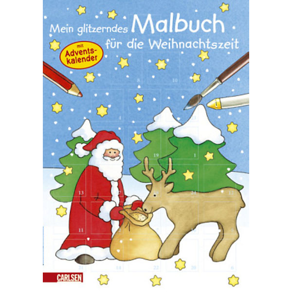 Mein glitzerndes Malbuch für die Weihnachtszeit