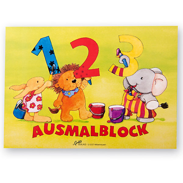 Ausmalblock 123, A5, 13 Blatt