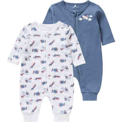 Baby Schlafanzug Doppelpack für Jungen, Organic Cotton