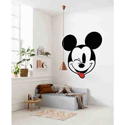 Selbstklebende und runde Vlies Fototapete - Mickey Head Optimism - Durchmesser 125 cm 2