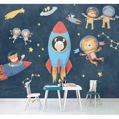Vlies Fototapete -Friends in Space - Größe: 350 x 280 cm (Breite x Höhe) 2