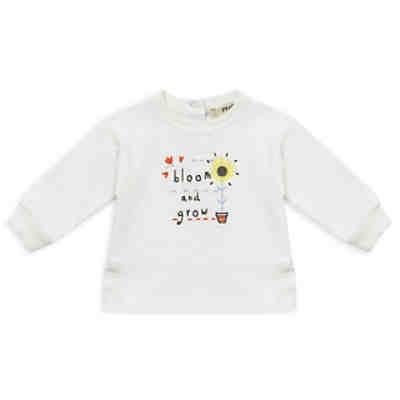 Sweatshirt - mit Sonnenblumenstrickerei - für Mädchen