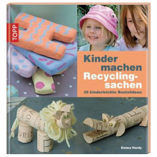 Kinder machen Recyclingsachen