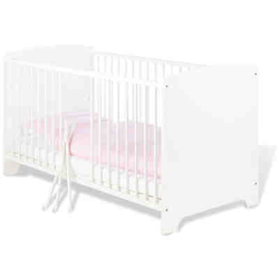 Komplett Kinderzimmer JIL, 3-tlg. (Kinderbett, Wickelkommode und 2-türiger Kleiderschrank), Kiefer/Weiß lackiert 2