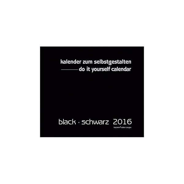 do it yourself calendar, black/schwarz (44 x 46 cm)
