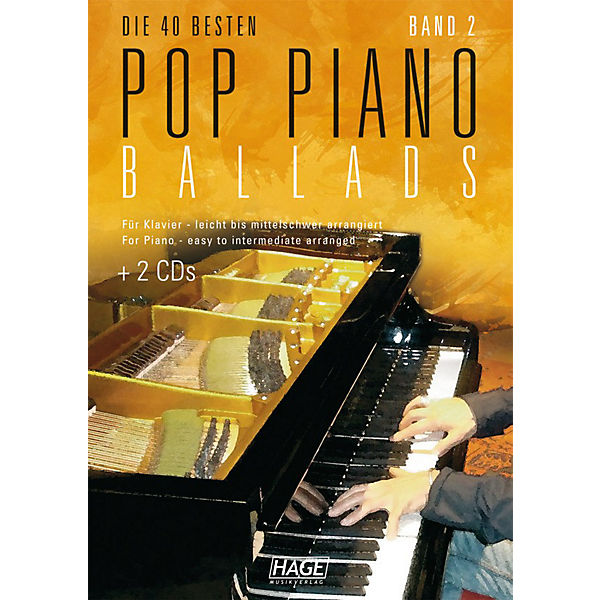 Die 40 besten Pop Piano Ballads, mit 2 Audio-CDs
