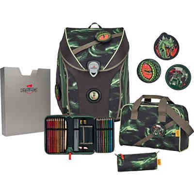 Schulrucksackset ErgoFlex MAX SUPERFLASH EXKLUSIV Basilisk, 5-tlg., inkl. Buttons (2022) 2