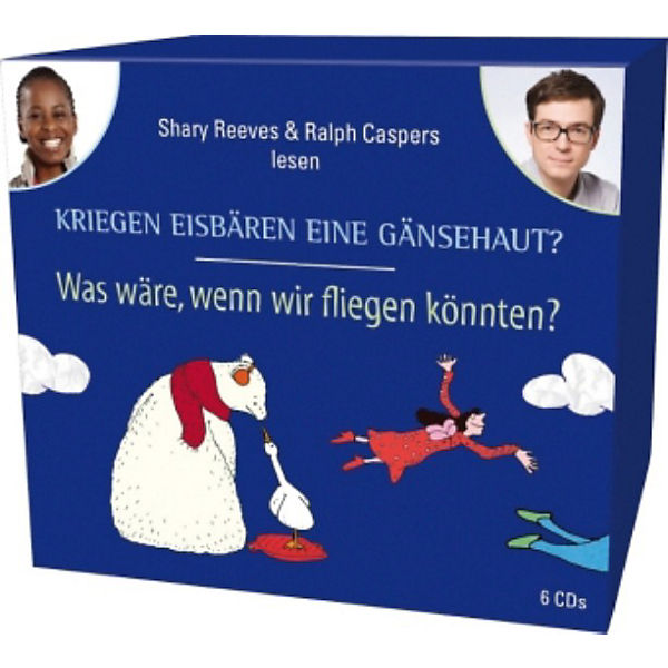 Wissen junior: Kriegen Eisbären eine Gänsehaut? / Was wäre, wenn wir fliegen könnten?, 6 Audio-CDs