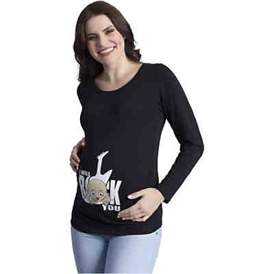 Umstandslangarmshirt I Will Rock You mit Motiv Umstandslangarmshirts 2