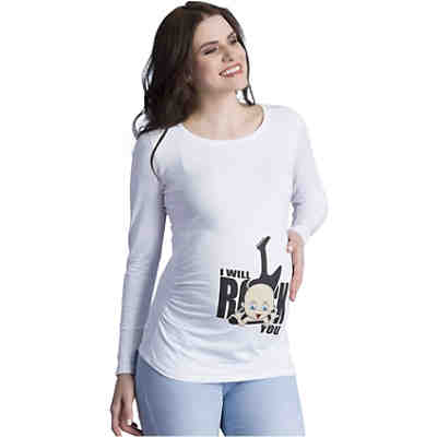 Umstandslangarmshirt I Will Rock You mit Motiv Umstandslangarmshirts 2