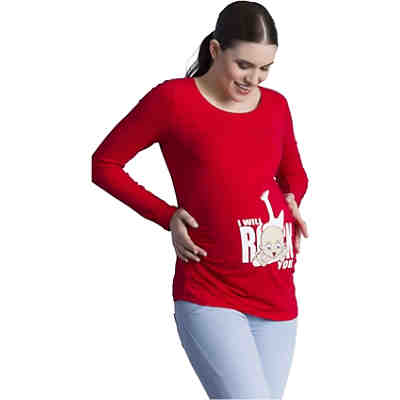 Umstandslangarmshirt I Will Rock You mit Motiv Umstandslangarmshirts 2