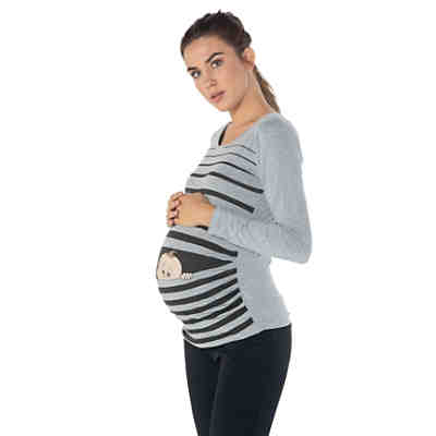 Umstandslangarmshirt Baby Flucht mit Motiv Umstandslangarmshirts 2