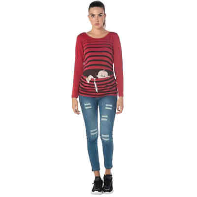 Umstandslangarmshirt Baby Flucht mit Motiv Umstandslangarmshirts 2