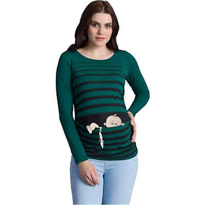 Umstandslangarmshirt Baby Flucht mit Motiv Umstandslangarmshirts 2