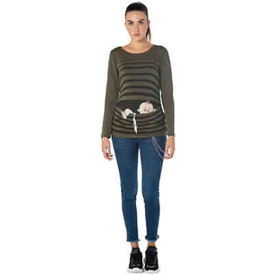 Umstandslangarmshirt Baby Flucht mit Motiv Umstandslangarmshirts 2