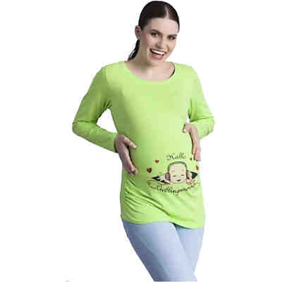 Umstandslangarmshirt Hallo Lieblingsmensch mit Motiv Umstandslangarmshirts 2