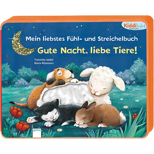 Kiddilight Mein liebstes Fühl- und Streichelbuch - Gute Nacht, liebe Tiere!