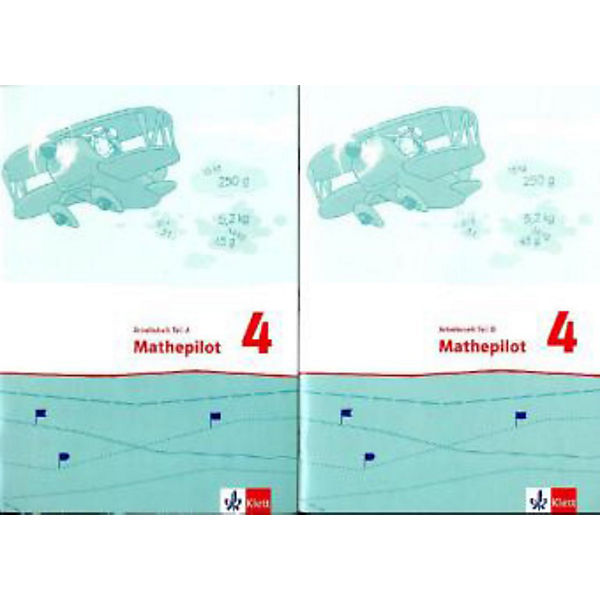 Mathepilot: 4. Schuljahr, Arbeitshefte, 2 Tle.