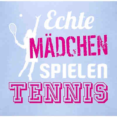 Sport & Bewegung Baby - Baby Body Kurzarm - Echte Mädchen spielen Tennis - Bodys für Kinder 2