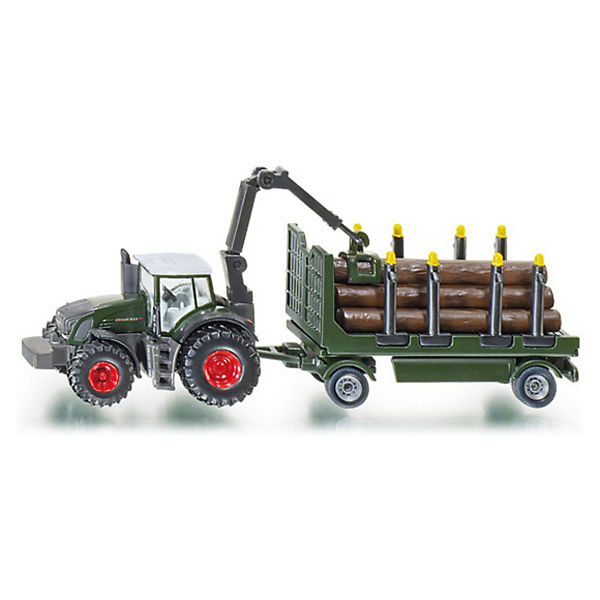 SIKU 1861 Traktor mit Holzanhänger 1:87