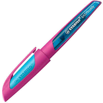 Schulfüller EASYbuddy Linkshänder FRESH EDITION pink/hellblau, inkl. Patrone 2