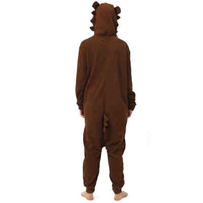 Jumpsuit, Onesie für Kinder Waldtiere (Bär dunkelbraun) 2