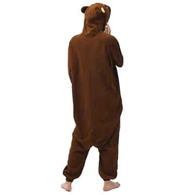 Jumpsuit, Onesie für Kinder Waldtiere (Bär gelb/braun) 2