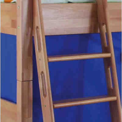 Spielbett KIM mit Rutsche / Turm, Buche massiv, natur, 90 x 200 cm 2