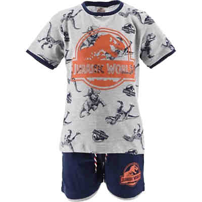 Jurassic World Set T-Shirt + Shorts für Jungen, Dinosaurier, Organic Cotton