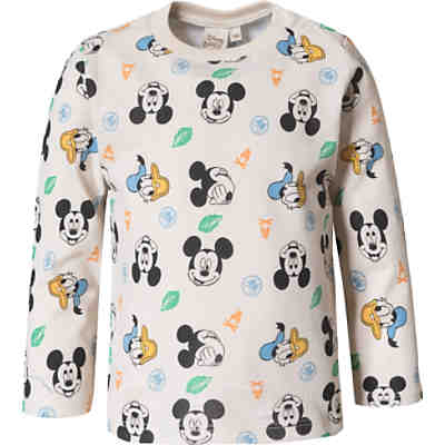 Disney Mickey Mouse & friends Baby Langarmshirt Doppelpack für Jungen, Organic Cotton 2