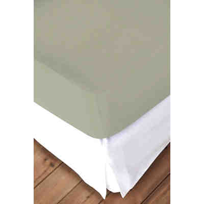Spannbettlaken Mako Cotton Feinjersey 100x200 cm hellgrau