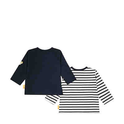 T-Shirt langarm 2er Set mit bedrucktem Jimmy Bär Motiv Langarmshirts 2