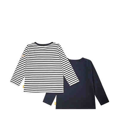 T-Shirt langarm 2er Set mit Teddybärmotiv Langarmshirts 2