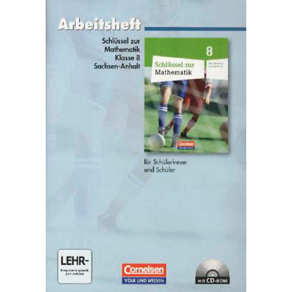Schlüssel zur Mathematik, Sekundarschule Sachsen-Anhalt: 8. Schuljahr, Arbeitsheft m. CD-ROM