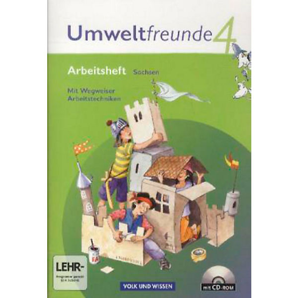 Umweltfreunde, Ausgabe Sachsen (Neubearbeitung 2009): 4. Schuljahr, Arbeitsheft m. CD-ROM