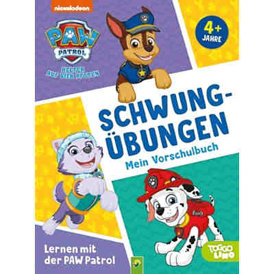 Lernen mit der PAW Patrol: Schwungübungen. Mein Vorschulbuch
