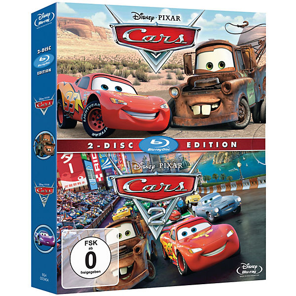 BLU-RAY Disney's Cars 1 + Cars 2 (Pack)