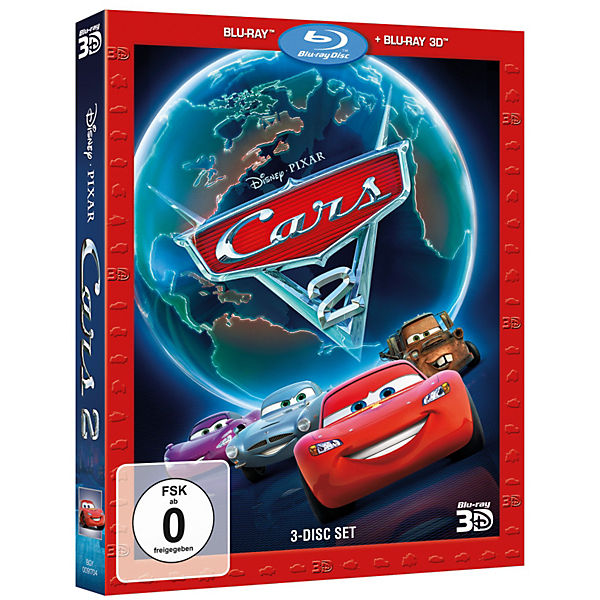 BLU-RAY Disney's - Cars 2 (+ Blu-ray 3D)