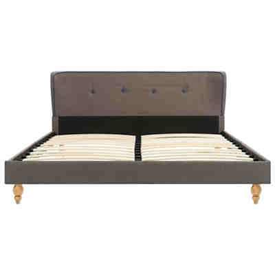Polsterbett Stoff Bettgestell Doppelbett Bett Mehrere Farben/Größen Bettgestell 2