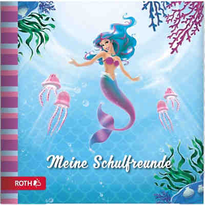 Freundebuch Meerjungfrau, 16,5 x 16,5 cm, 64 Seiten