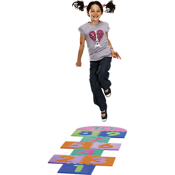 Hüpfspiel Puzzlematte 14teilig