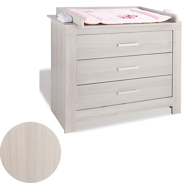 Wickelkommode PEPPER breit, Esche grau