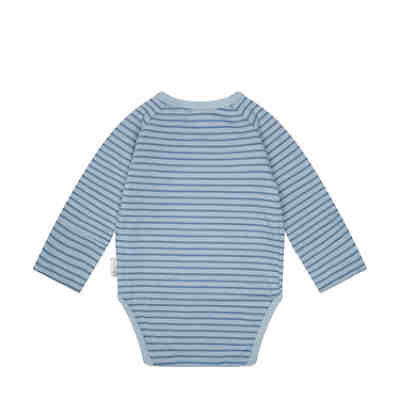 Wickelbody langarm Baby Organic Half Moon mit Teddybärmotiv Wickelbodys 2