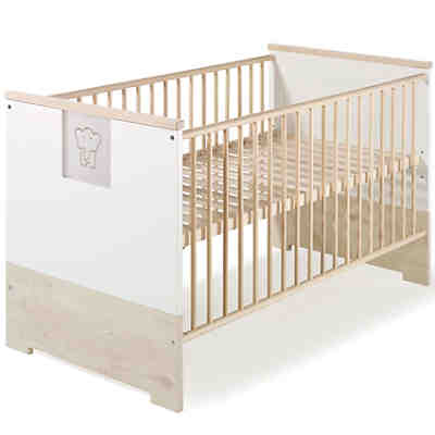 Komplett Kinderzimmer ECO SLIDE, 3-tlg. (Kinderbett + US, Wickelkommode und 3-türiger Kleiderschrank), lancelot oak/weiß 2