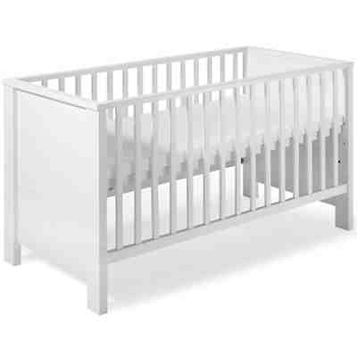 Komplett Kinderzimmer MILANO WEIß, 3-tlg. (Kinderbett + US, Wickelkommode und 3-türiger Kleiderschrank), weiß 2
