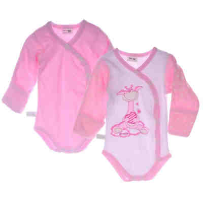 Wickelbodys 2er Pack Baby Body mit Kratzschutz Wickelbodys für Mädchen