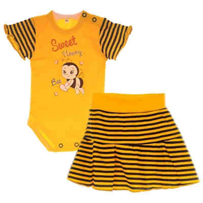 Body und Rock 2Tlg. Baby Anzug Bodys für Mädchen