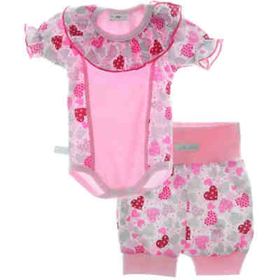 Body und Shorts 2Tlg. Baby Anzug Bodys für Mädchen 2