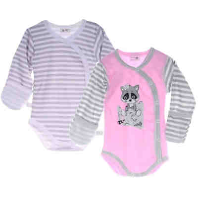 Wickelbodys 2er Pack Baby Body mit Kratzschutz Wickelbodys für Mädchen
