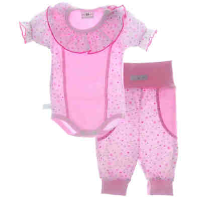 Body und 3/4 Hose 2Tlg. Baby Anzug Bodys für Mädchen 2